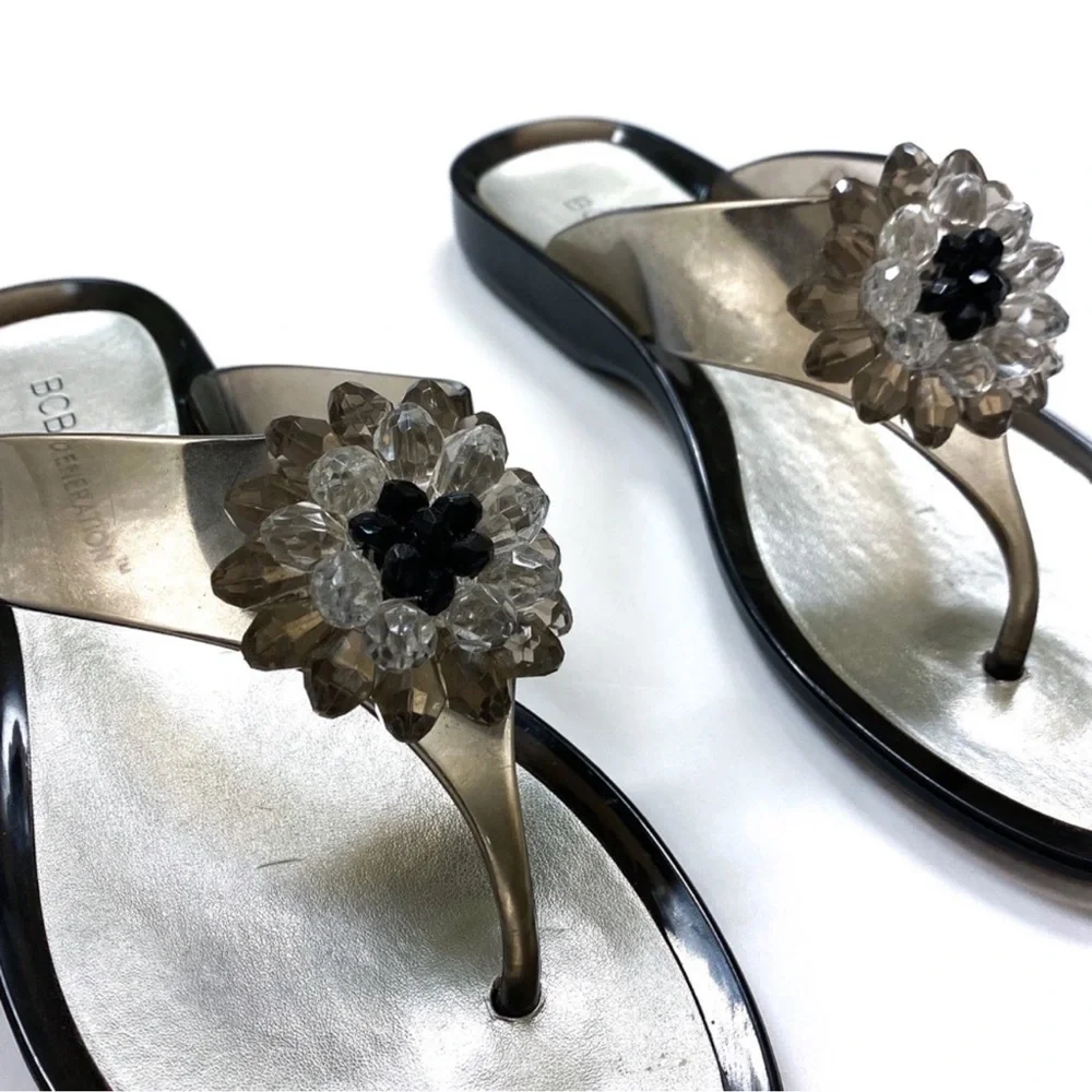 BCBGeneration Beaded Jelly Sandals